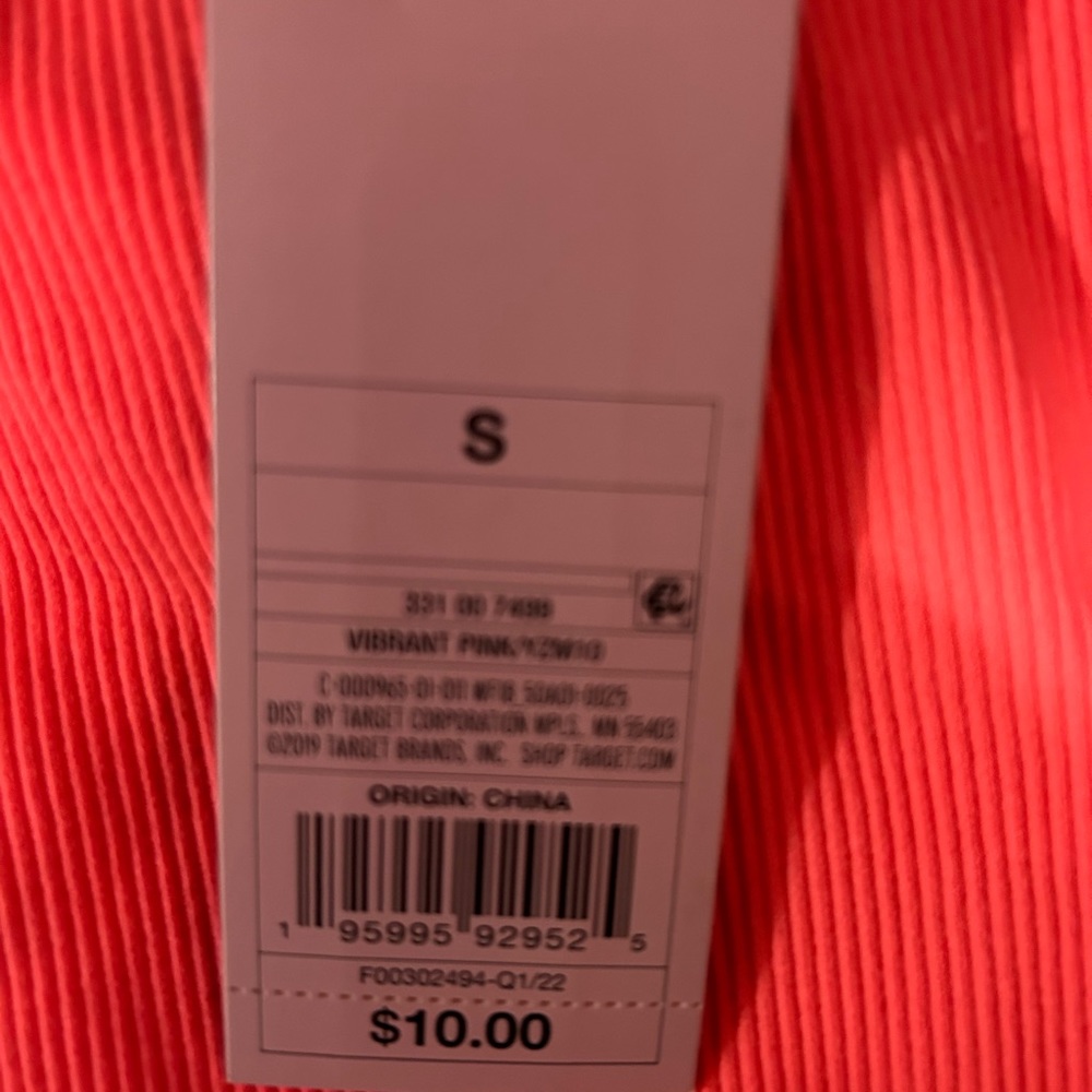Neon/Coral mini top